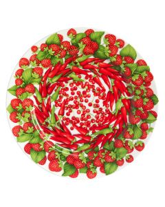 Rotondo Segnaposto Rossopeperoni