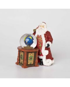 Babbo Natale con mappamondo