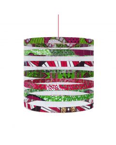Lampadario Rosa e Verde