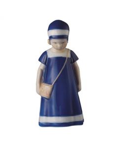 Elsa con vestito blu mini Statuina