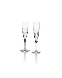 Set 2 Flute Champagne Eve rosso