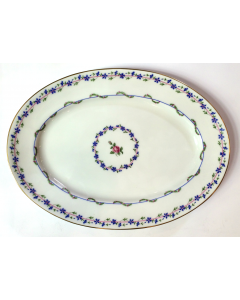 Piatto a servire ovale 42 cm Mentone Vieux Sevres