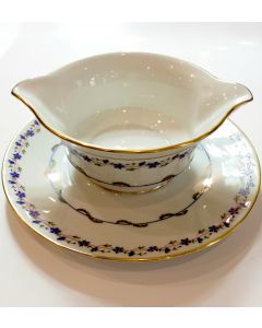 Salsiera con piatto Mentone Vieux Sevres