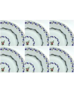 Set 6 piatti piani Mentone Vieux Sevres