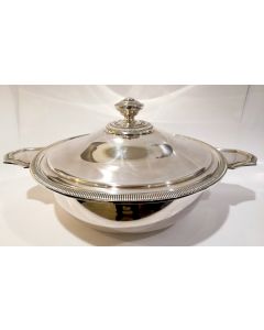 Legumiera tonda cesellata con coperchio