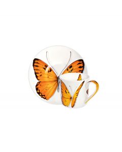 Tazza caffè farfalla arancio