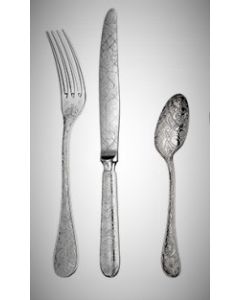 Set posate frutta 3 pz Jardin d'Eden