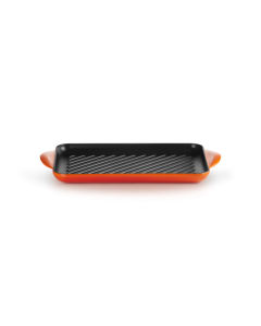 Grill rettangolare arancio 32 cm