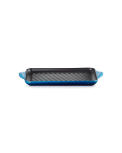 Grill rettangolare blu 32 cm