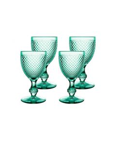 Set 2Calici acqua e 2 Calici vino Bicos verde