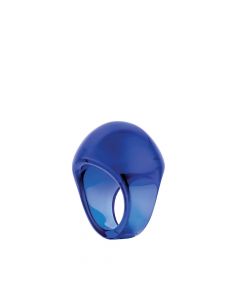 Anello cabochon blu