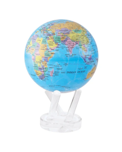 Globo mappa blu 12 cm