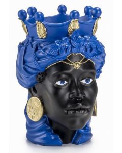 Testa di Moro Blu piccola donna