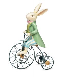 Coniglio Bunny in bicicletta