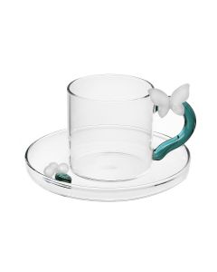 Tazza caffè farfalla
