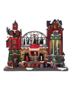 Villaggio incantato Green House Animata con LED