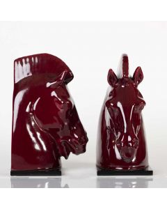 Fermalibri testa di cavallo