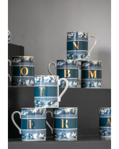 Mug tazza lettera alfabeto Baci Milano