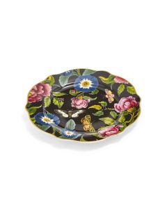 Set 4 piattini Farfalle neri Spode 