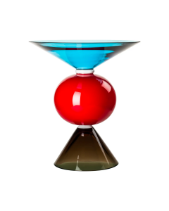 Vaso Oman Ettore Sottsass acuqamare rosso talpa
