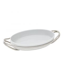 Teglia/Risottiera con supporto ovale New Living