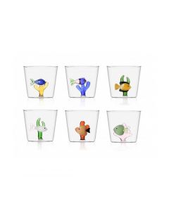 Set 6 bicchieri Pesci