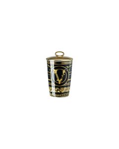 Bicchiere con coperchio e candela Virtus Gala black