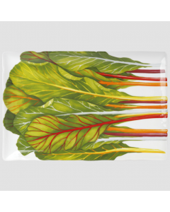 Piatto rettangolare erbette 33x22 cm