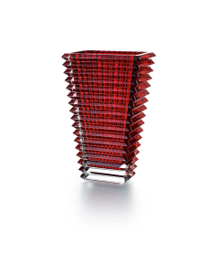 Vaso Eye rettangolare rosso h20 cm