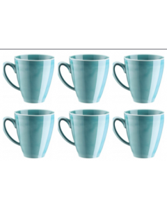 Set 6 Tazze Mug turchese