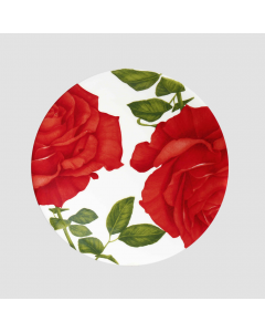 Piatto Frutta Red Rose