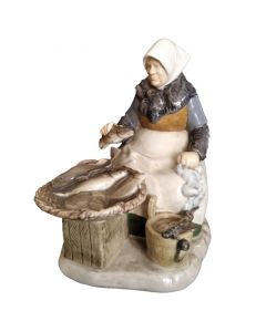 Venditrice di pesci  Statuina