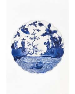 Sottopiatto decorativo blu Vito Nesta