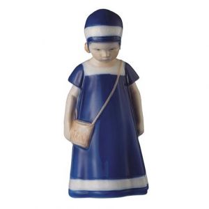 Elsa con vestito blu mini Statuina