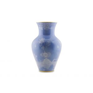 Vaso Ming h 30 cm blu Pervinca Oriente Italiano