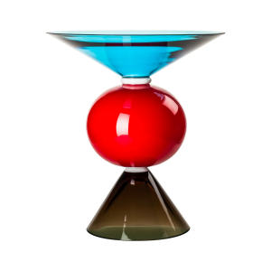 Vaso Oman Ettore Sottsass acuqamare rosso talpa