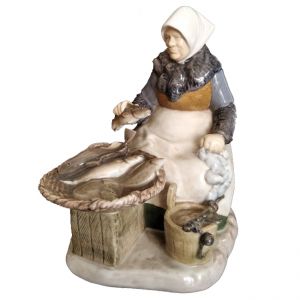 Venditrice di pesci  Statuina