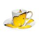 Tazza caffè farfalla gialla