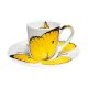 Tazza caffè farfalla gialla