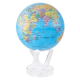 Globo mappa blu 12 cm