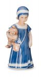 Elsa Blu con orsetto Statuina