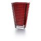Vaso Eye rettangolare rosso h30 cm