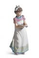 Figurina Damina con torta