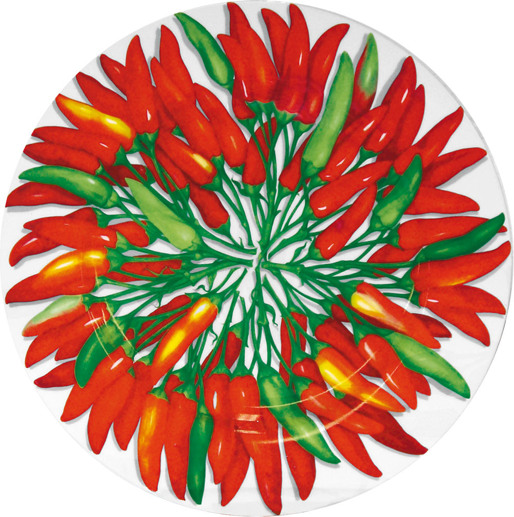 1317049001_piatto_peperoni Rotondo Segnaposto Peperoncino - immagine 1