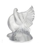 Scultura in cristallo Colomba