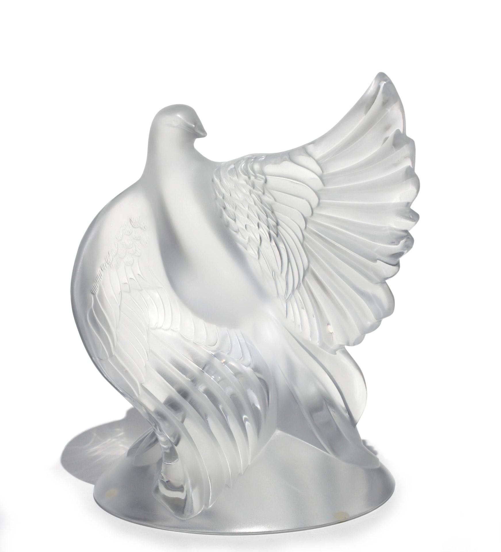 H5142-L407868542_original Scultura in cristallo Colomba - immagine 1