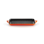 Grill rettangolare arancio 32 cm