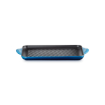 Grill rettangolare blu 32 cm