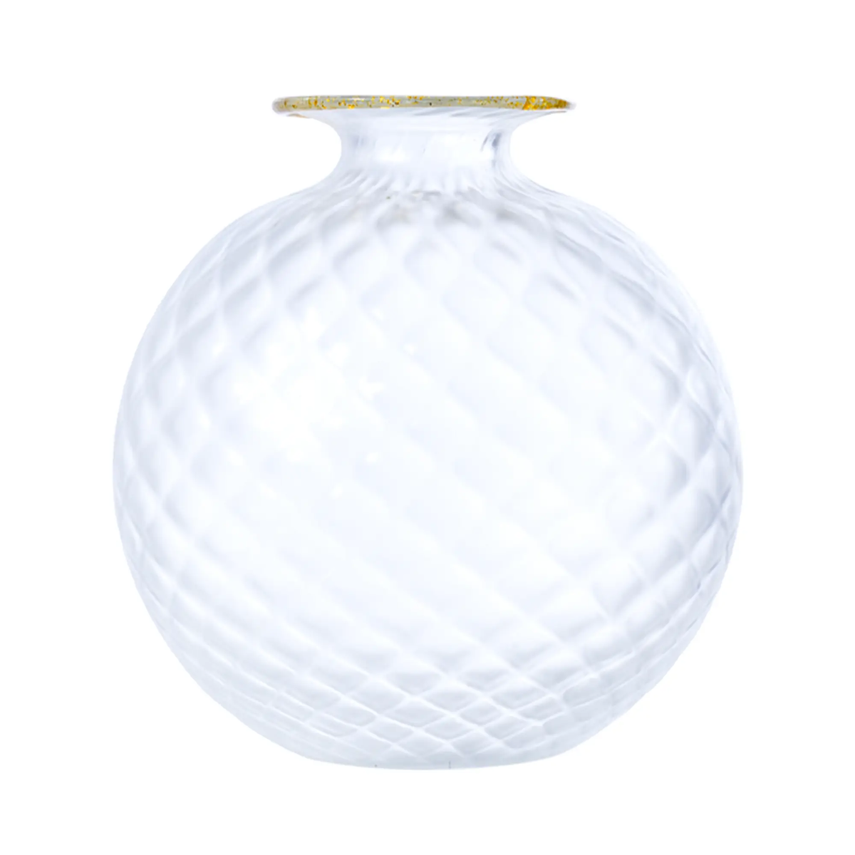 ballice395_2_ Vaso Monofiore Balloton Frozen 12,5cm fogia oro - immagine 1