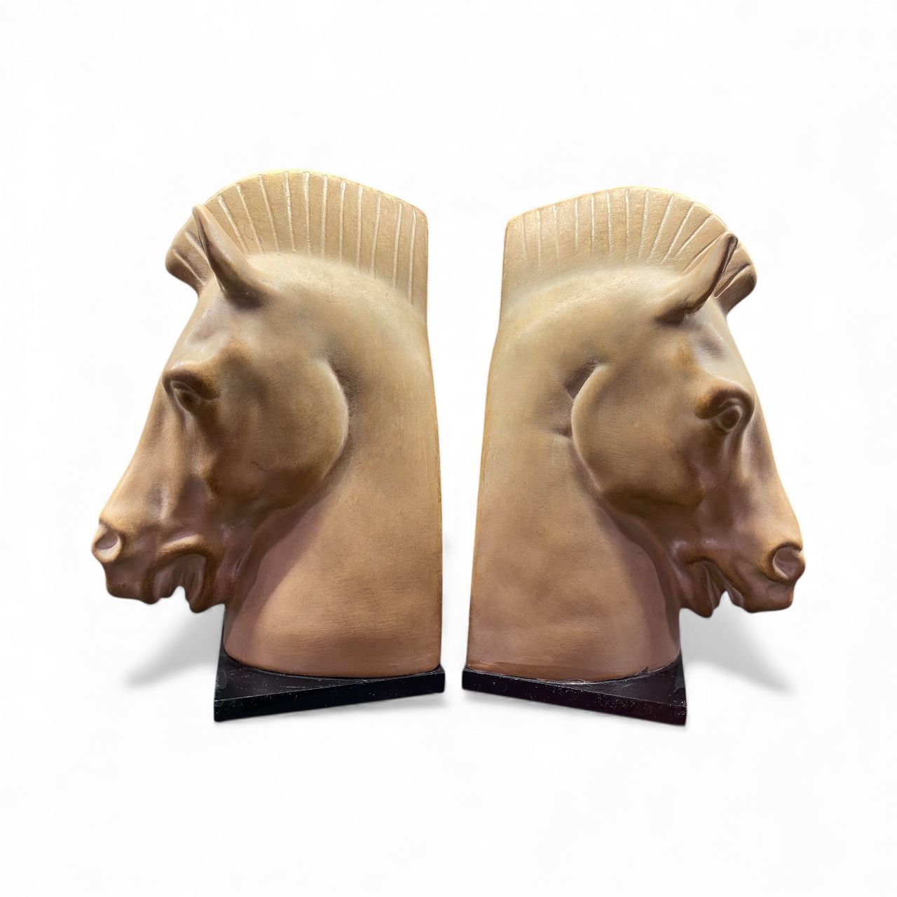 cavall Fermalibri testa di cavallo pietra - immagine 1